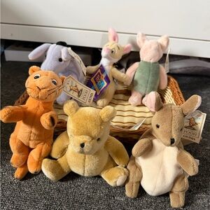 Vintage Winnie the Pooh Plush Set